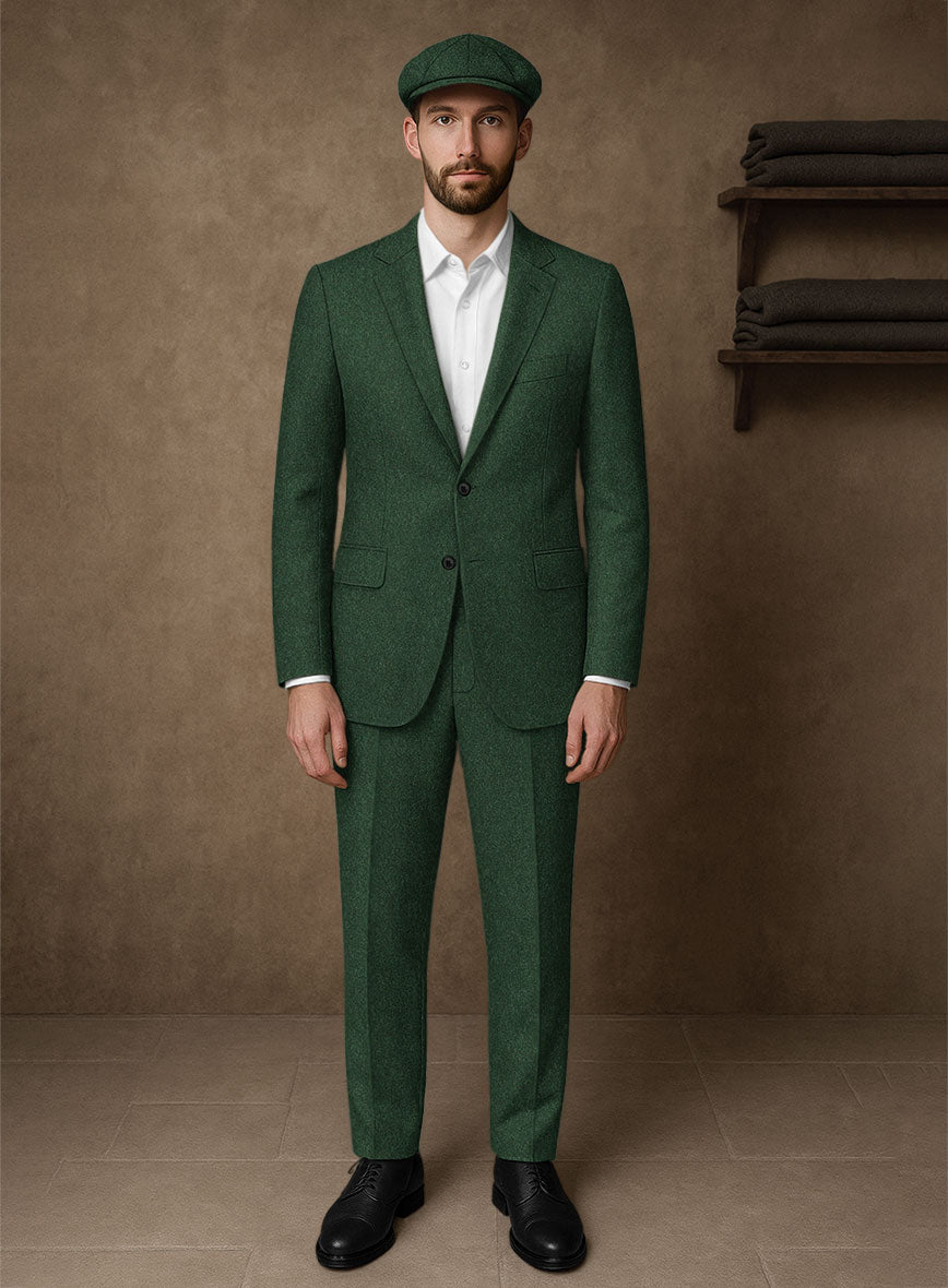 Naples Emerald Green Tweed Suit - StudioSuits
