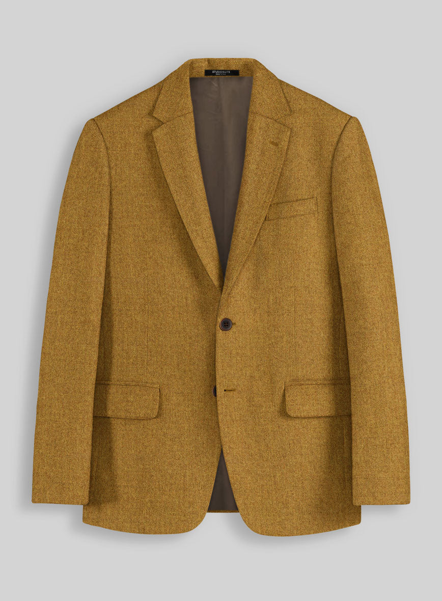 Naples English Mustard Tweed Jacket - StudioSuits