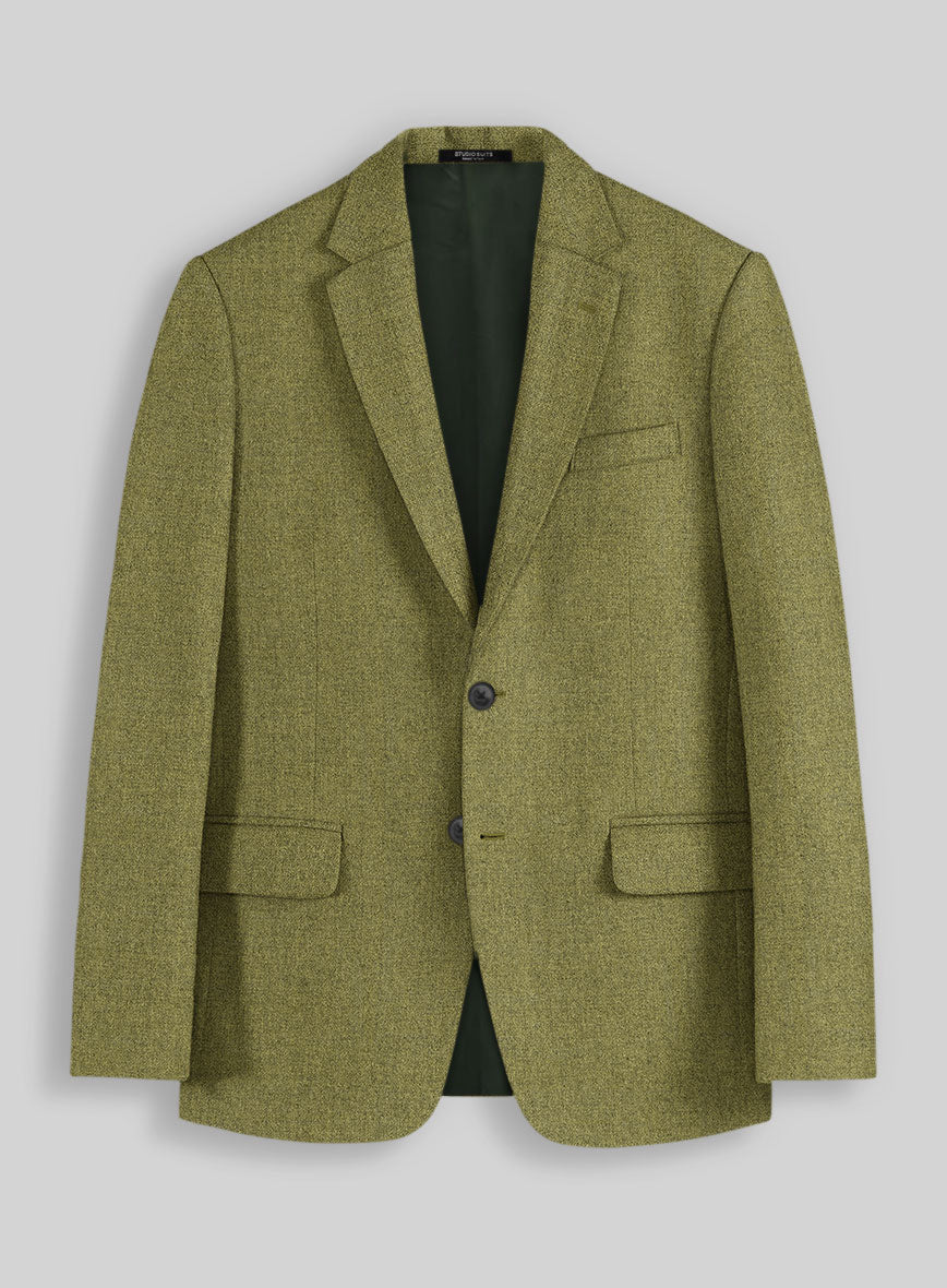 Naples Festa Green Tweed Jacket - StudioSuits