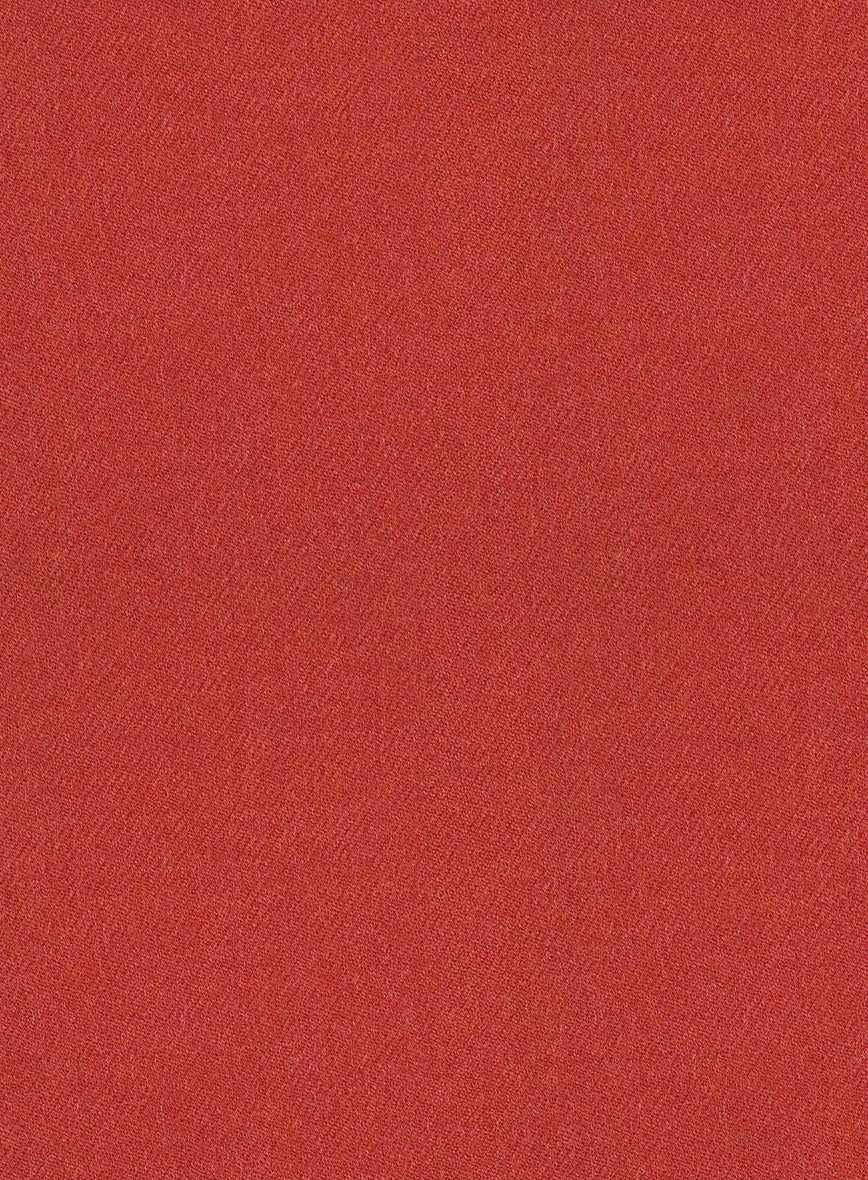 Naples Fiery Orange Tweed Pants - StudioSuits