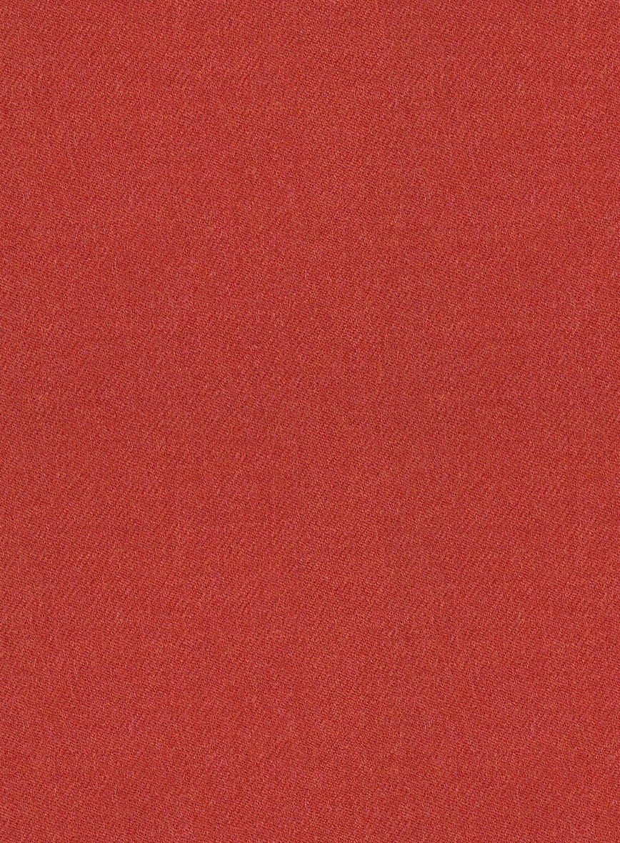 Naples Fiery Orange Tweed Jacket - StudioSuits