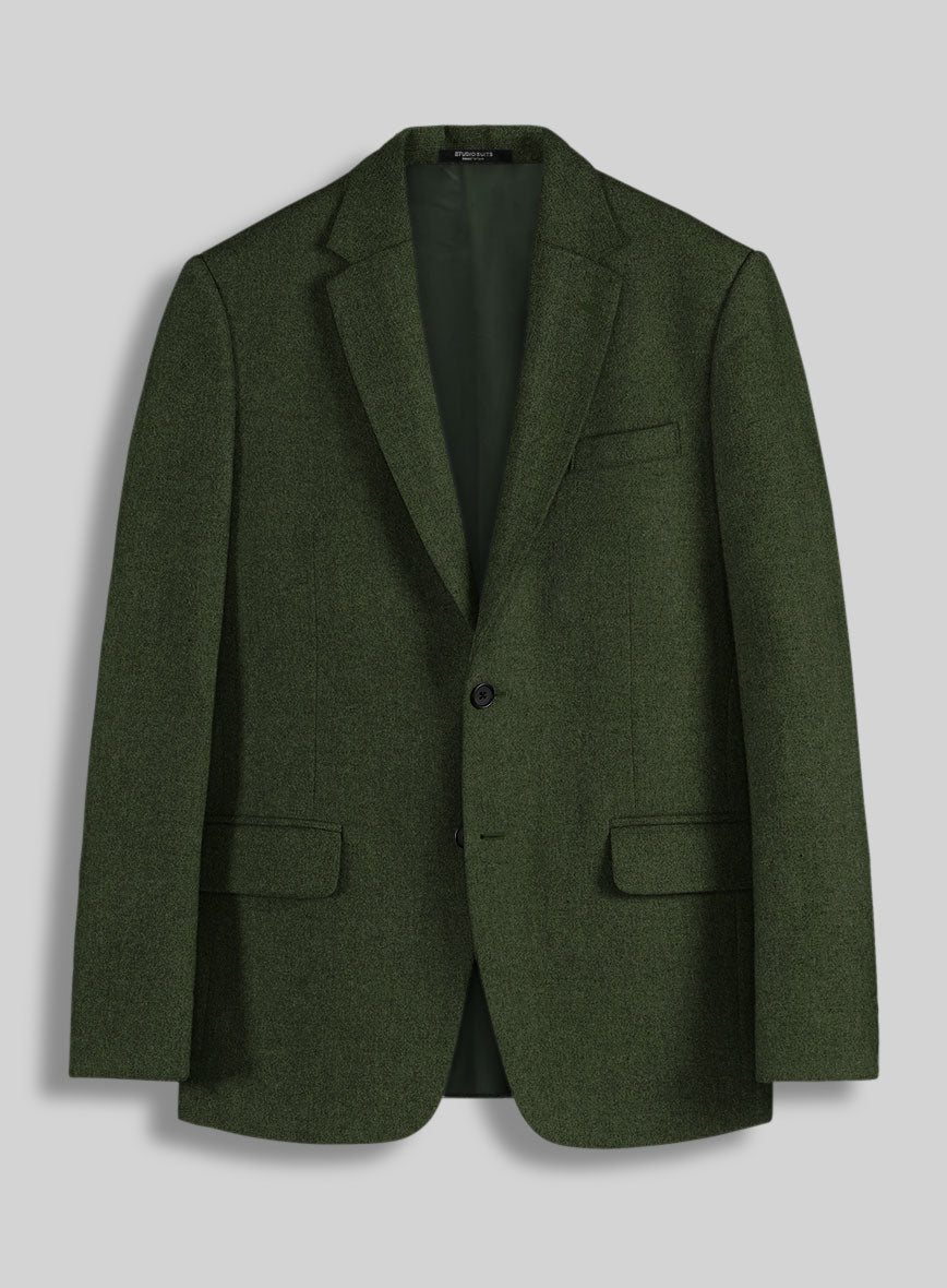Naples Forest Green Tweed Jacket - StudioSuits