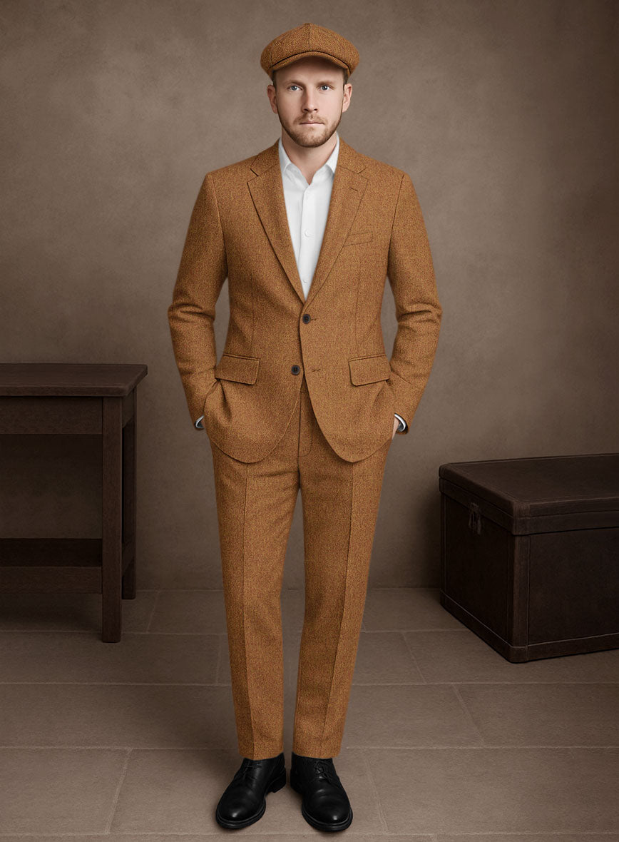 Naples Gold Castle Tweed Suit - StudioSuits