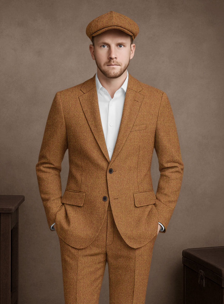Naples Gold Castle Tweed Suit - StudioSuits