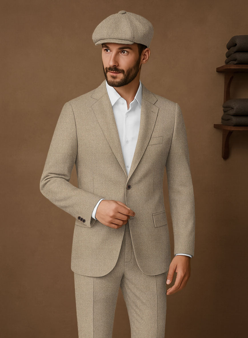 Naples Gondola Beige Tweed Jacket - StudioSuits