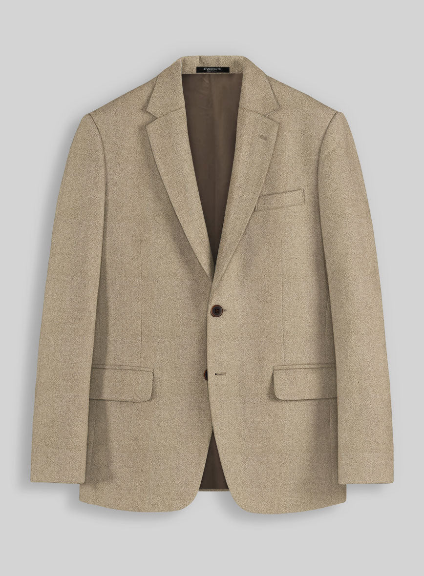 Naples Gondola Beige Tweed Suit - StudioSuits