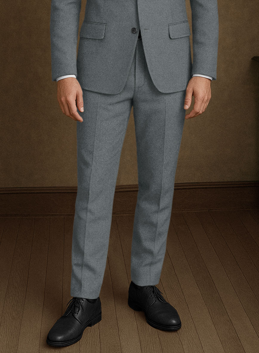Naples Gray Tweed Suit - StudioSuits