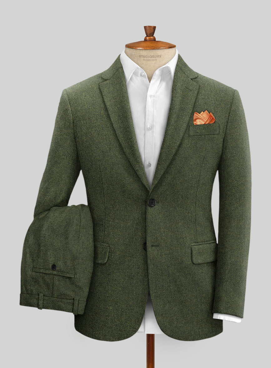 Naples Green Tweed Suit - StudioSuits