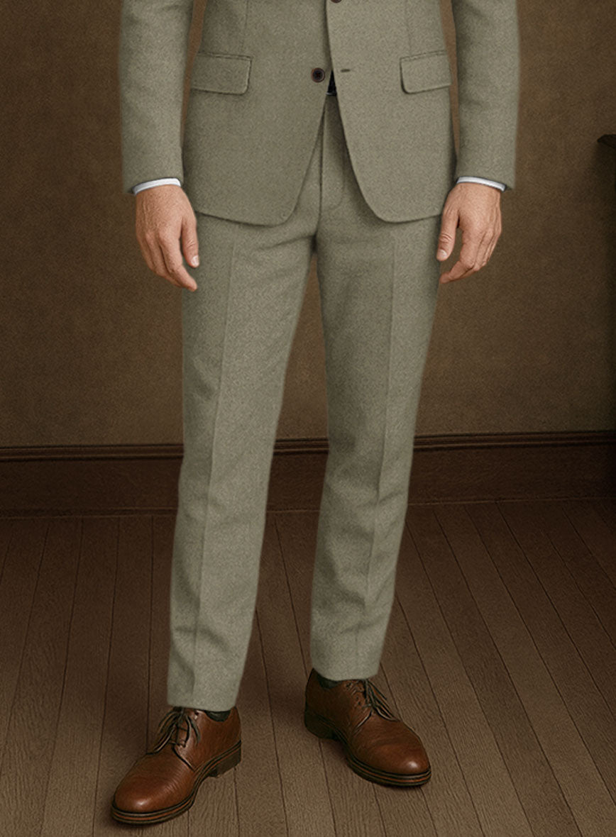 Naples Greige Tweed Suit - StudioSuits