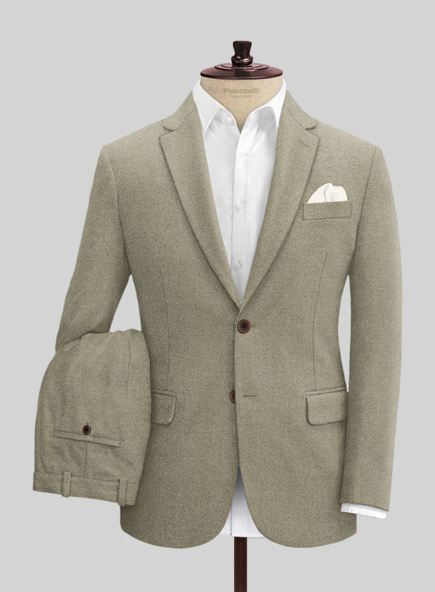 Naples Greige Tweed Suit - StudioSuits