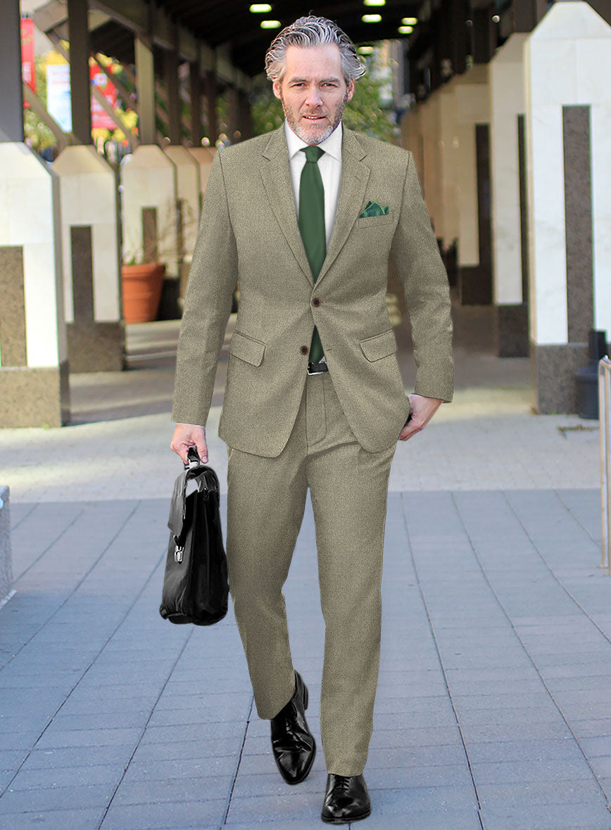 Naples Greige Tweed Suit - StudioSuits