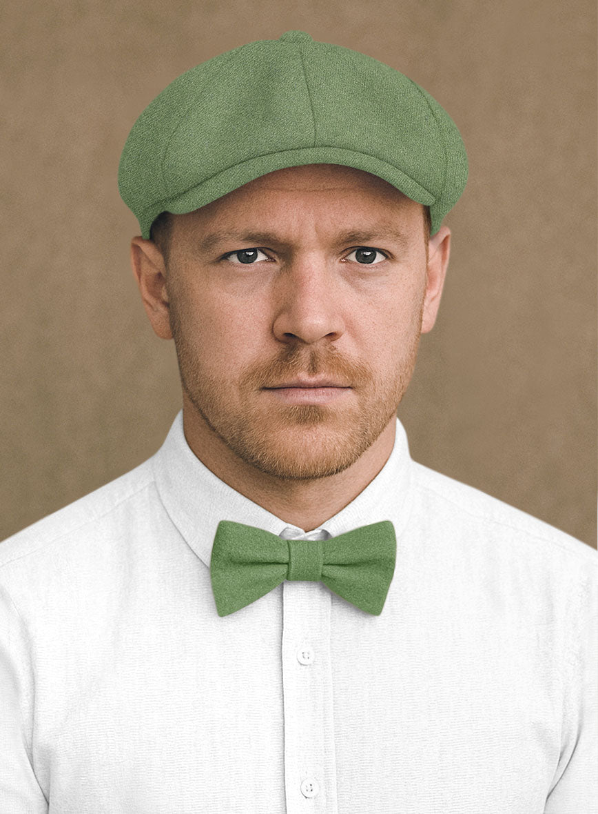Naples Honeydew Green Tweed Newsboy Cap - StudioSuits