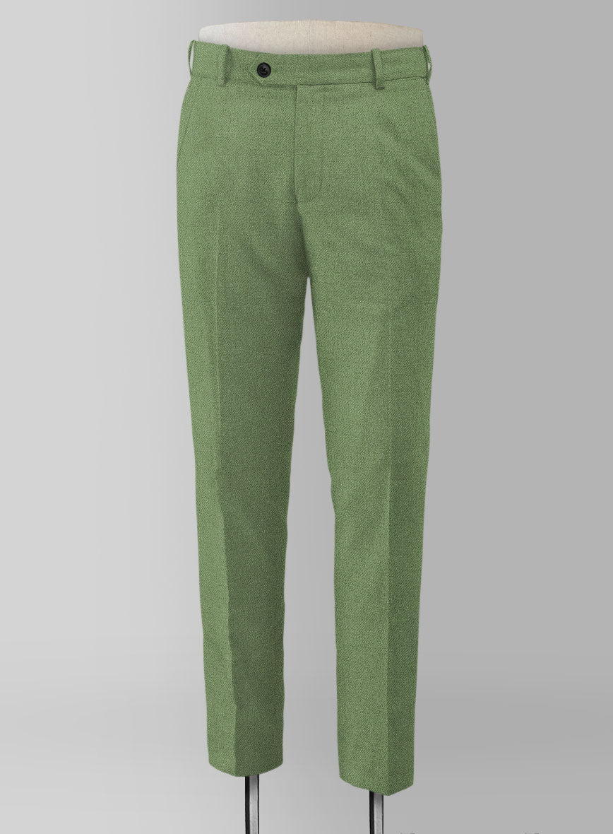 Naples Honeydew Green Tweed Suit - StudioSuits