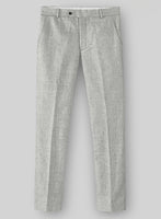Naples Ice Gray Tweed Pants - StudioSuits