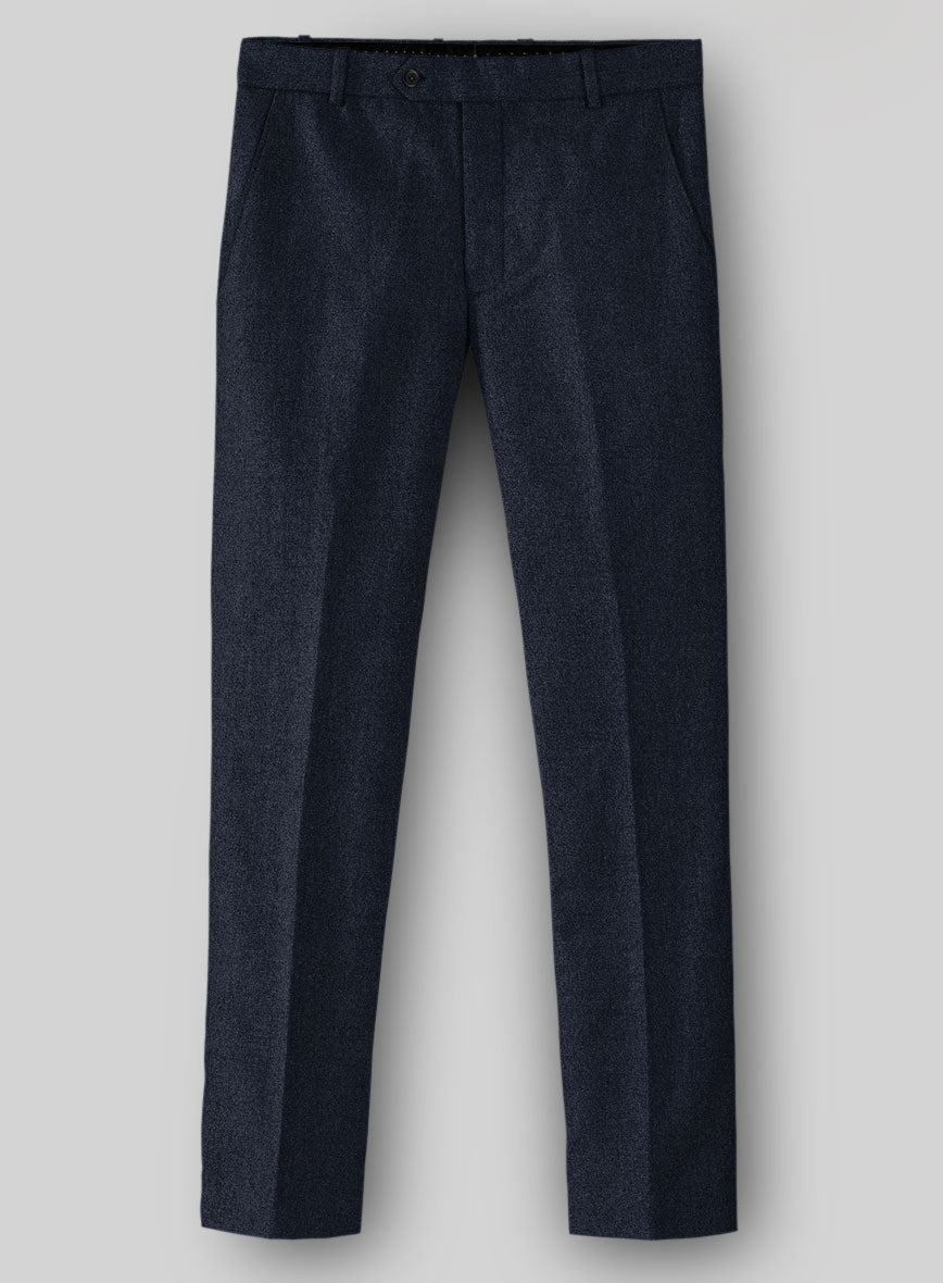 Naples Jet Blue Tweed Pants - StudioSuits