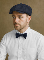 Naples Jet Blue Tweed Newsboy Cap - StudioSuits