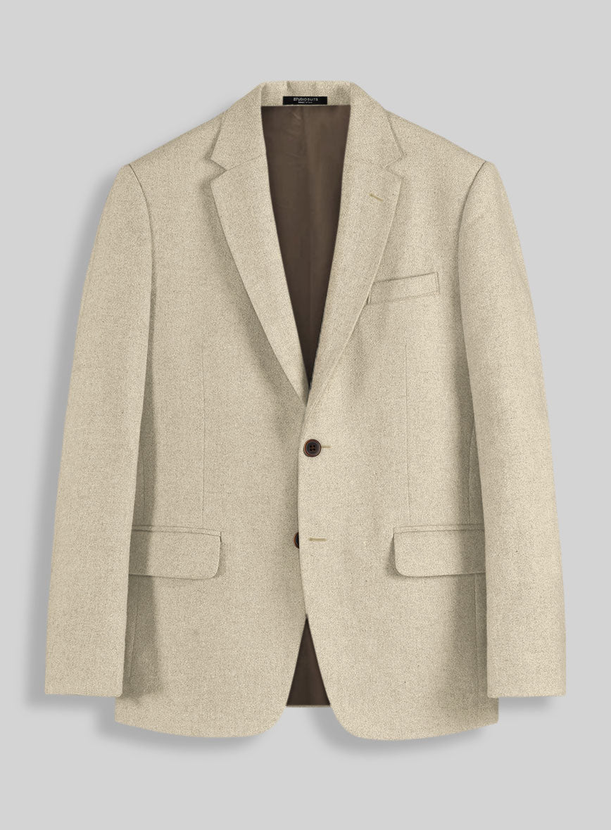 Naples Latte Tweed Jacket - StudioSuits