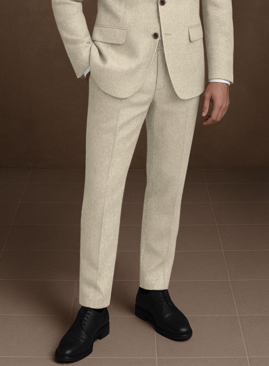 Naples Latte Tweed Pants - StudioSuits