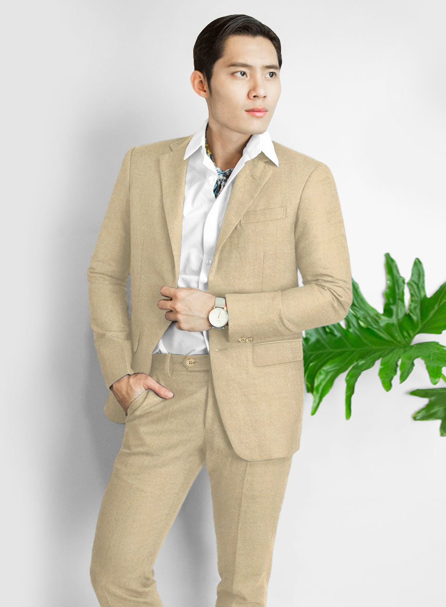 Naples Latte Tweed Suit - StudioSuits