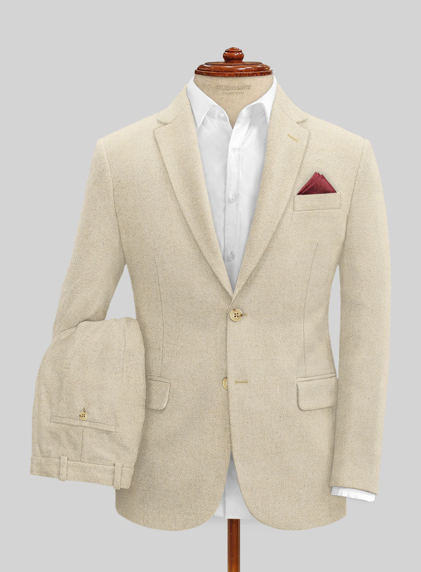Naples Latte Tweed Suit - StudioSuits