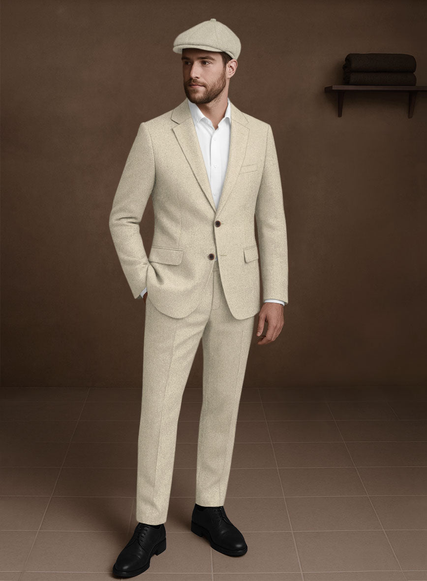 Naples Latte Tweed Suit - StudioSuits