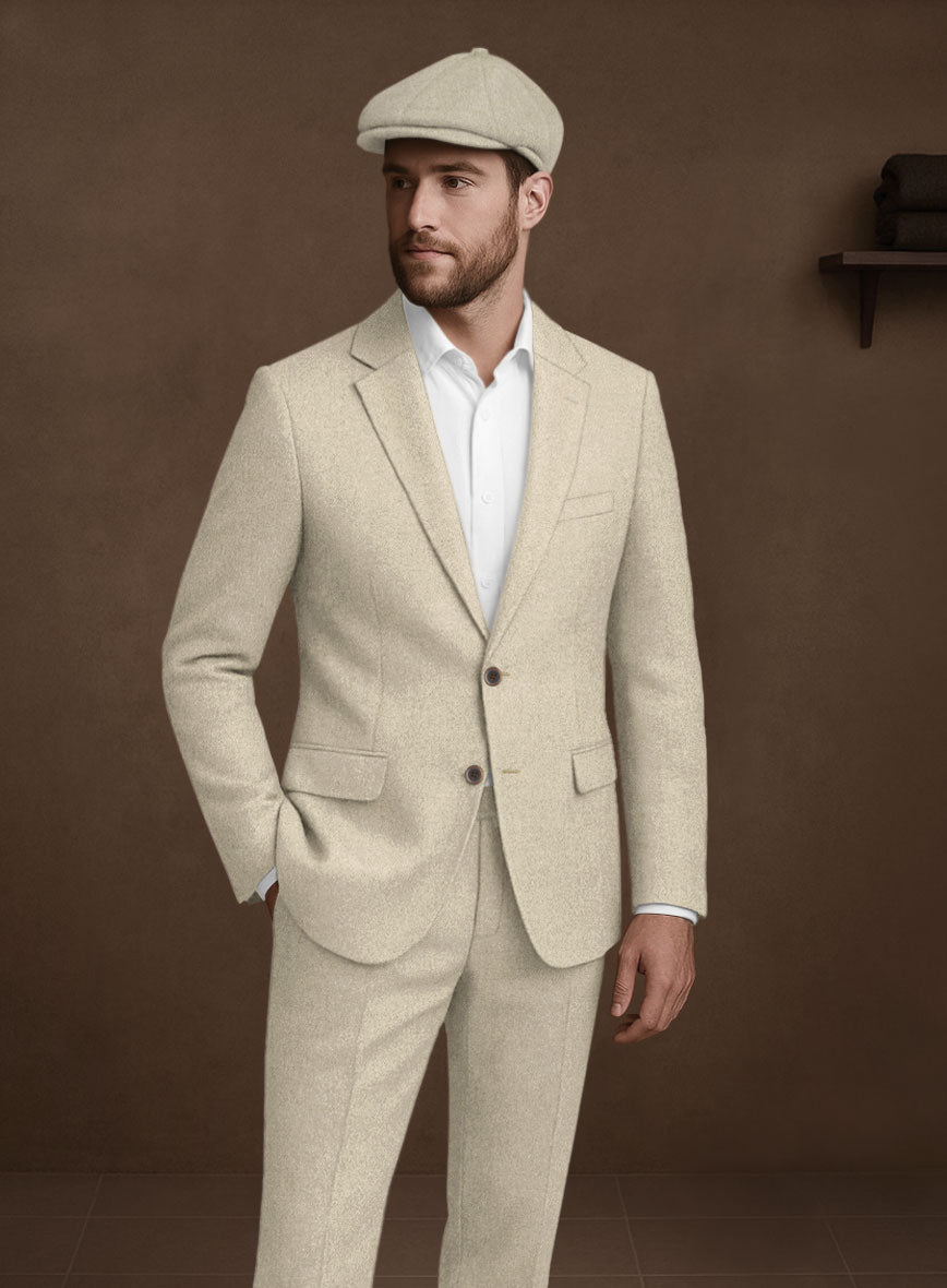 Naples Latte Tweed Suit - StudioSuits