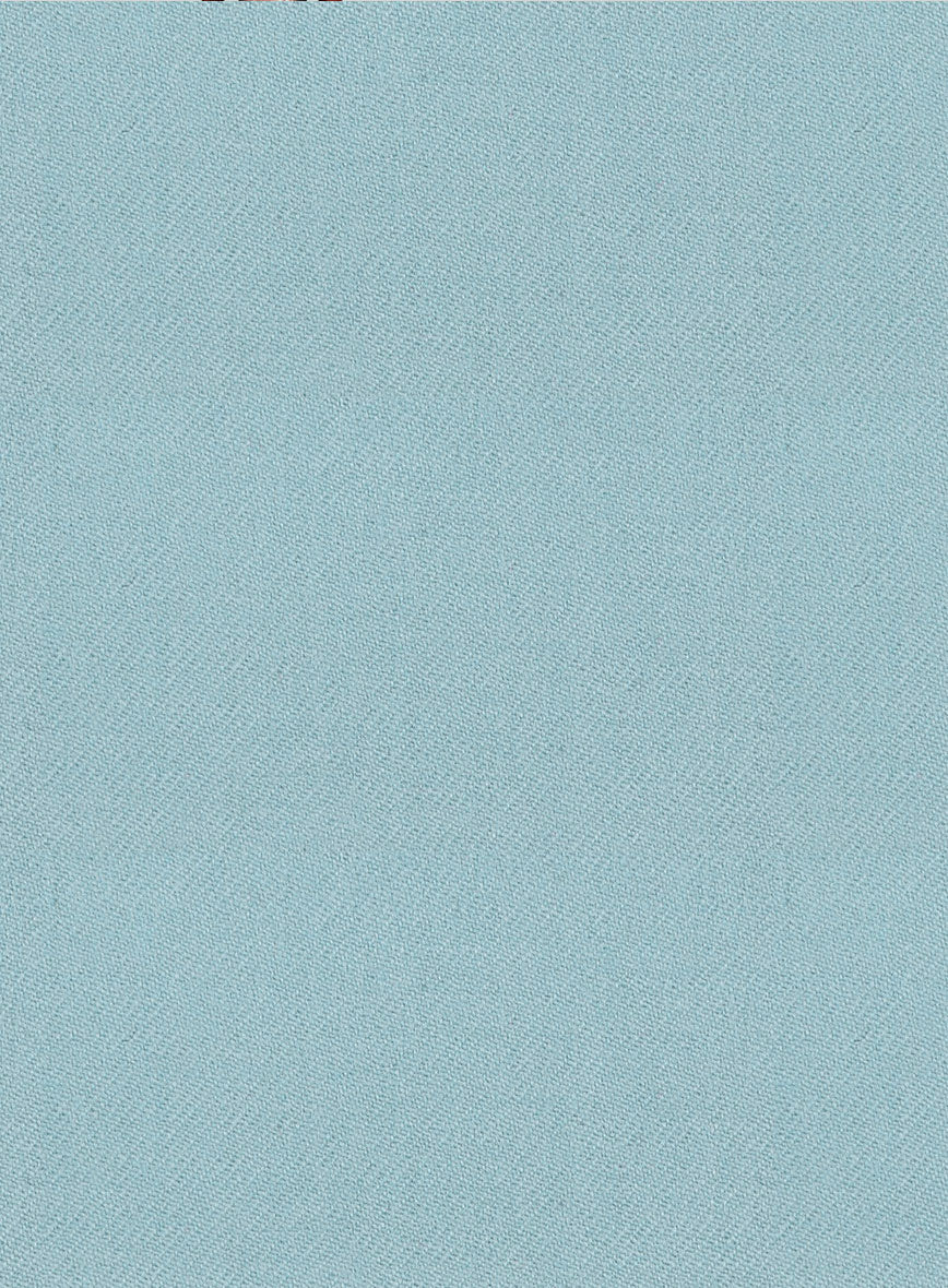 Naples Light Blue Tweed Pea Coat - StudioSuits