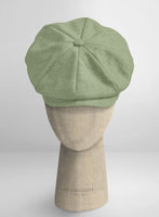 Naples Light Green Tweed Newsboy Cap - StudioSuits