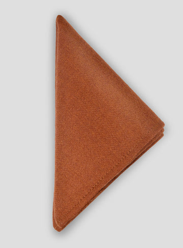 Tweed Pocket Square - Naples Maitai Orange - StudioSuits