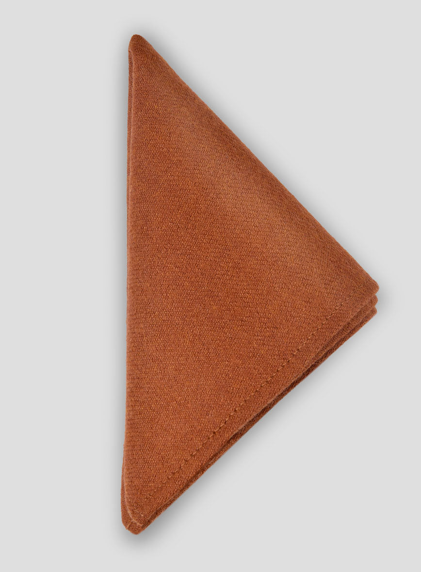 Tweed Pocket Square - Naples Maitai Orange - StudioSuits
