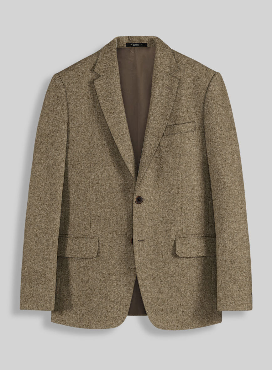 Naples Melange Brown Tweed Jacket - StudioSuits