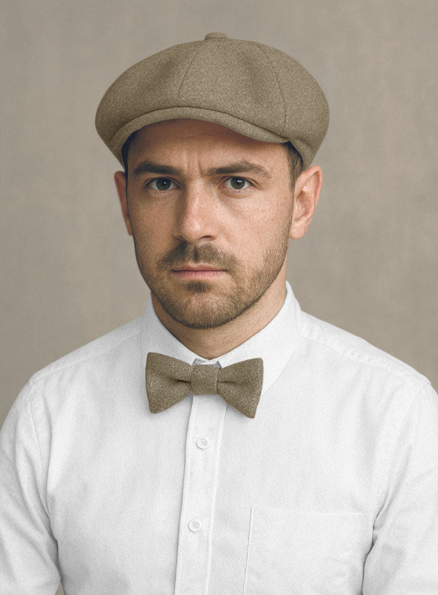 Naples Melange Brown Tweed Newsboy Cap - StudioSuits