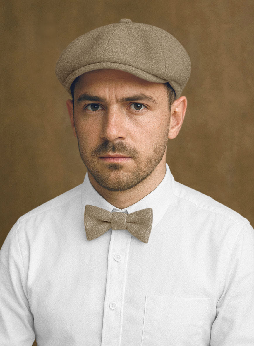 Naples Melange Brown Tweed Newsboy Cap - StudioSuits