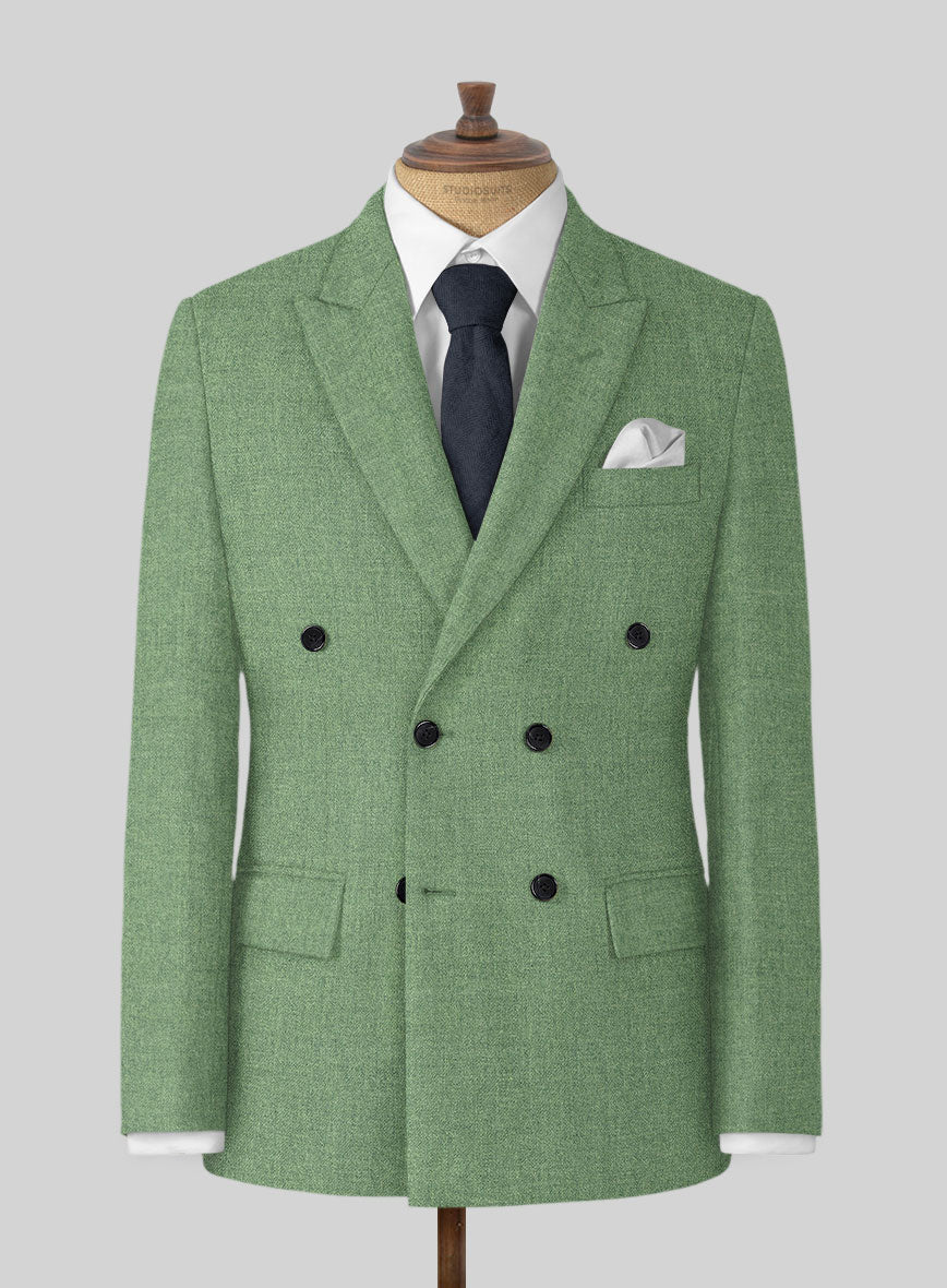 Naples Milanese Green Tweed Jacket - StudioSuits