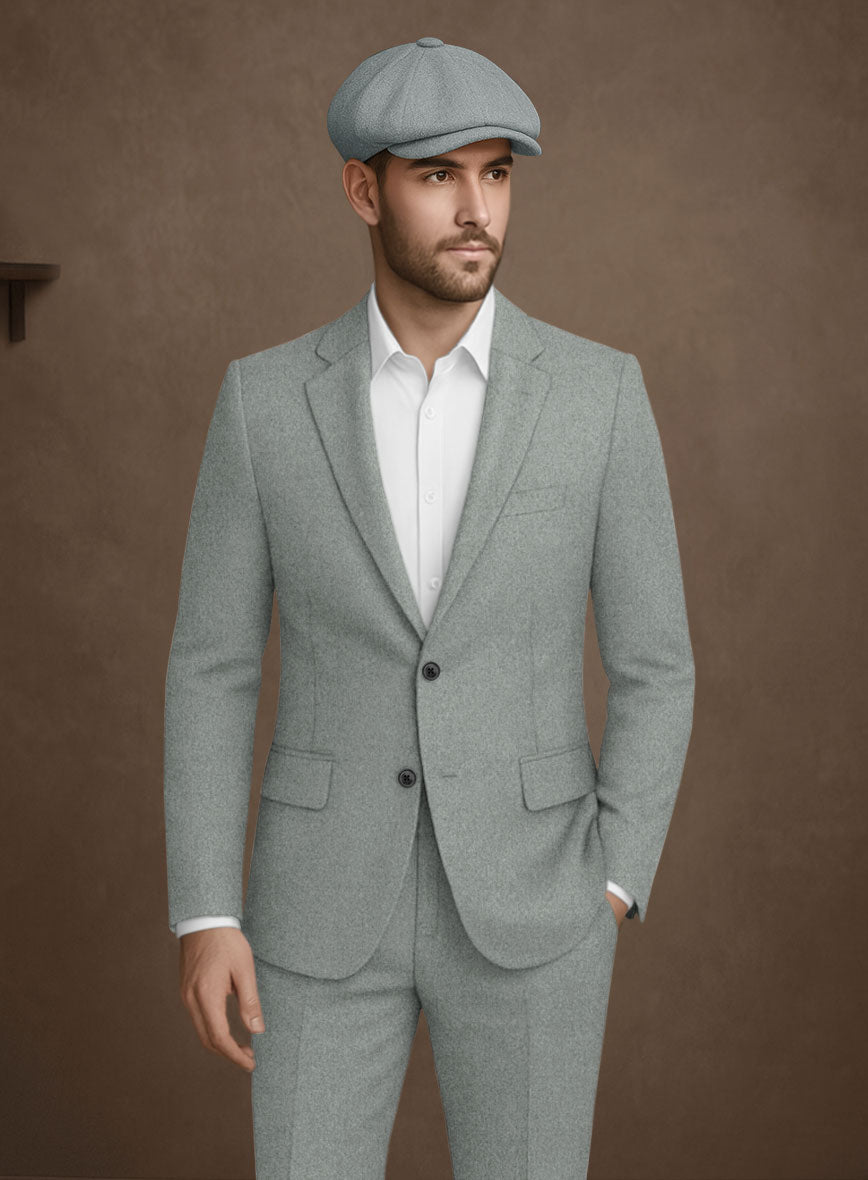Naples Milano Sage Green Tweed Jacket - StudioSuits