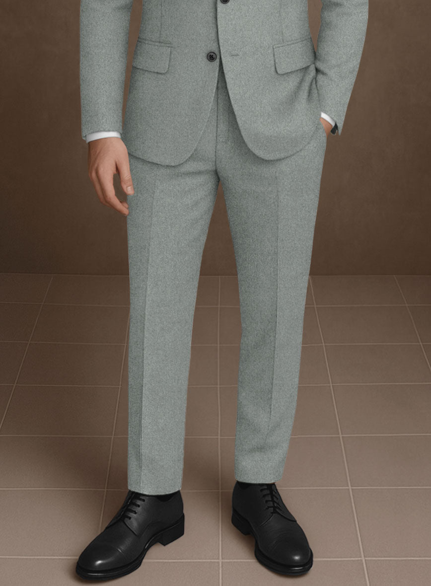 Naples Milano Sage Green Tweed Pants - StudioSuits