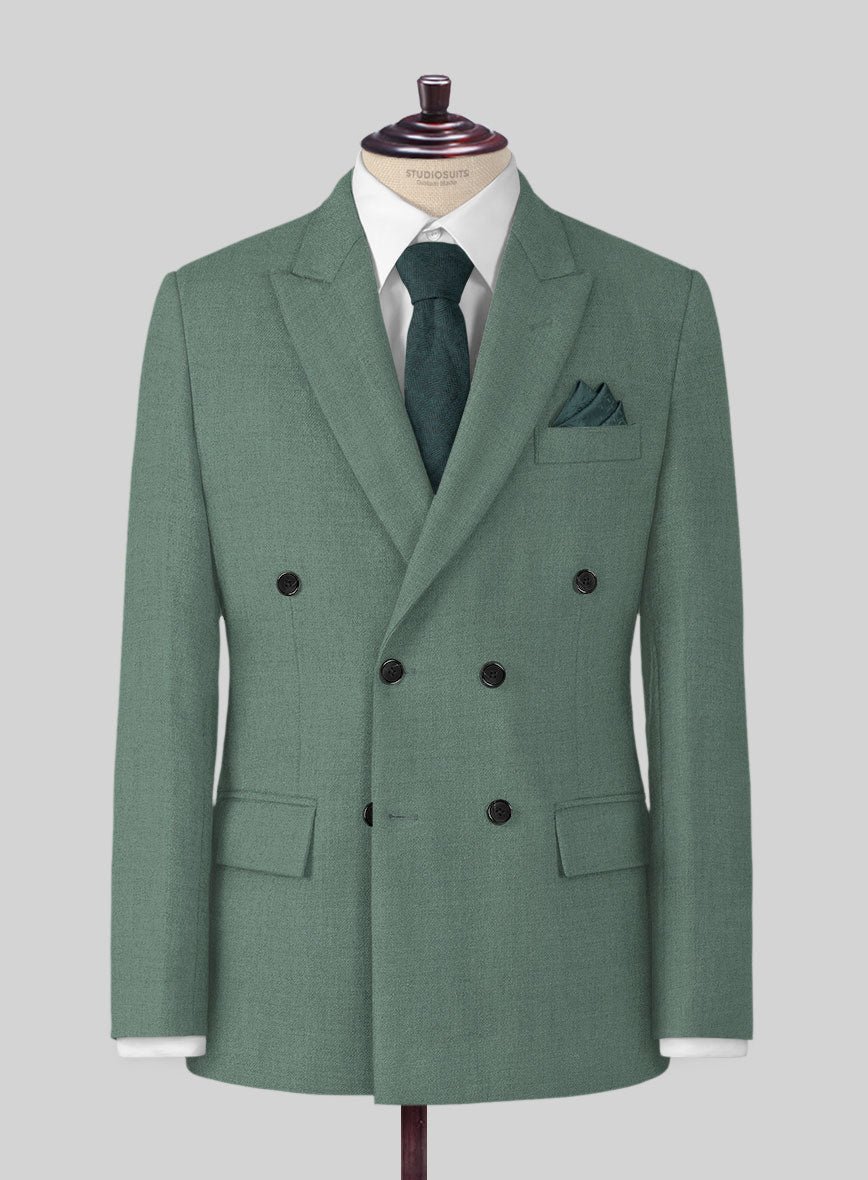 Naples Muted Green Tweed Suit - StudioSuits