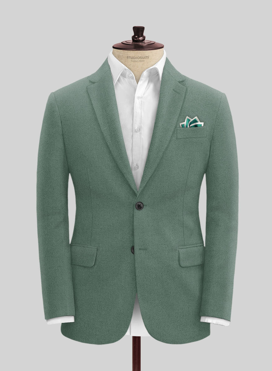 Naples Muted Green Tweed Suit - StudioSuits