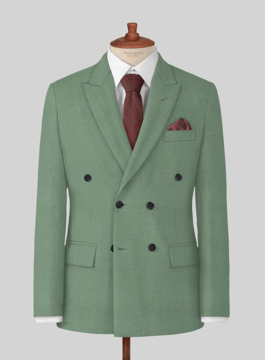 Naples Notte Green Tweed Suit - StudioSuits
