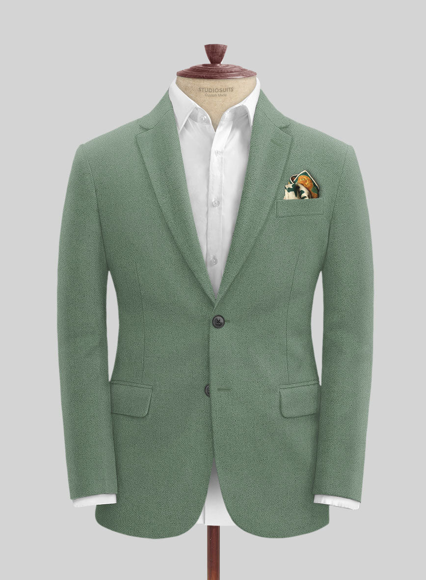 Naples Notte Green Tweed Suit - StudioSuits