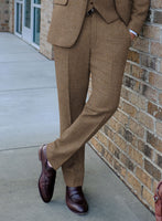 Naples Oak Wood Tweed Suit - StudioSuits