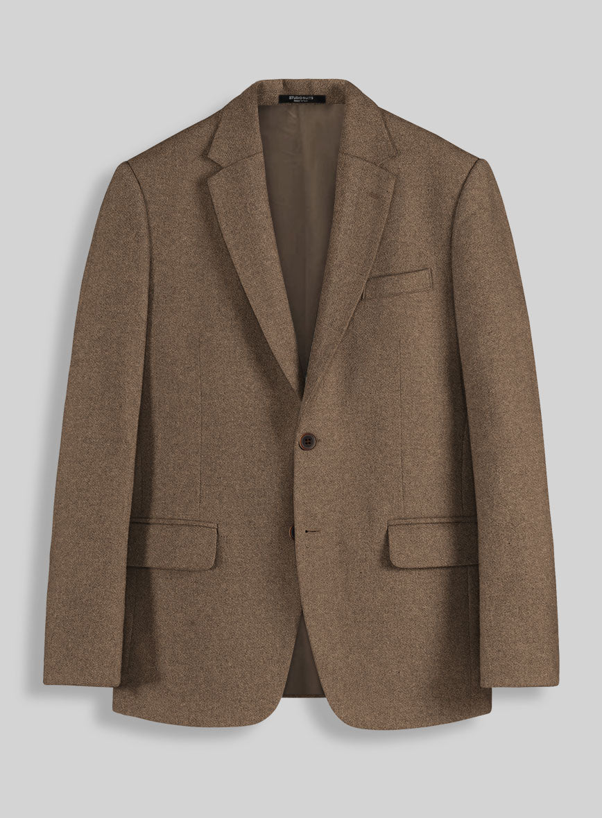 Naples Oak Wood Tweed Jacket - StudioSuits