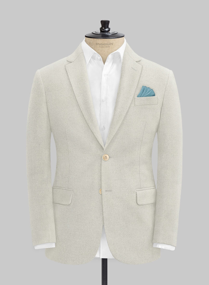 Naples Off White Tweed Jacket - StudioSuits
