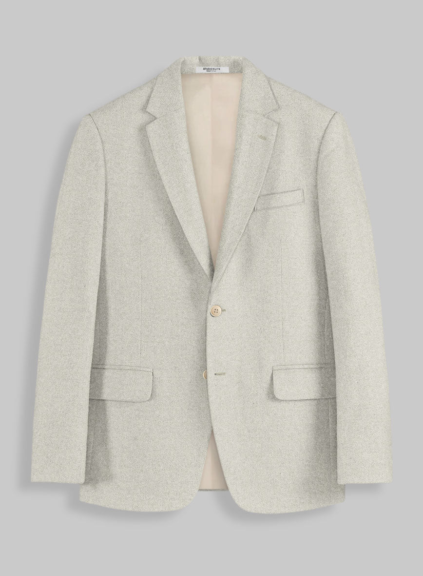 Naples Off White Tweed Jacket - StudioSuits