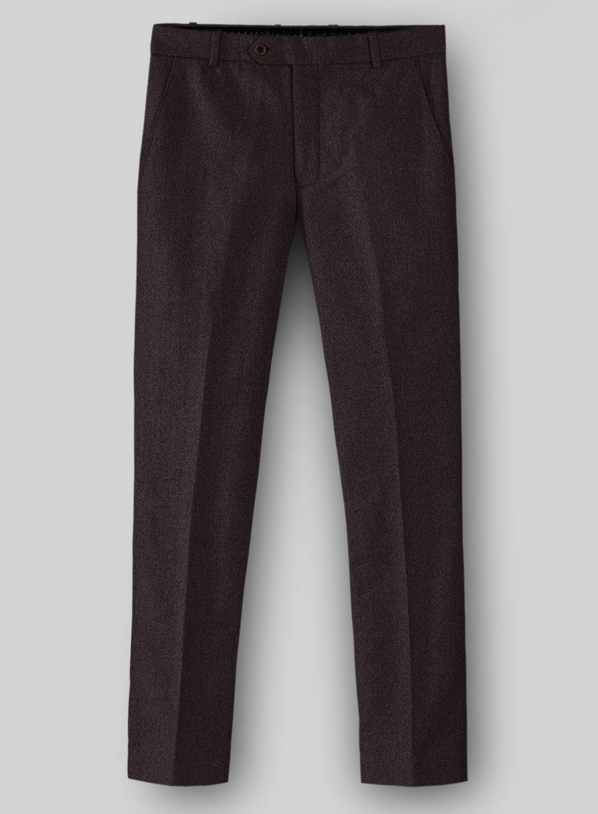 Naples Opera Wine Tweed Pants - StudioSuits