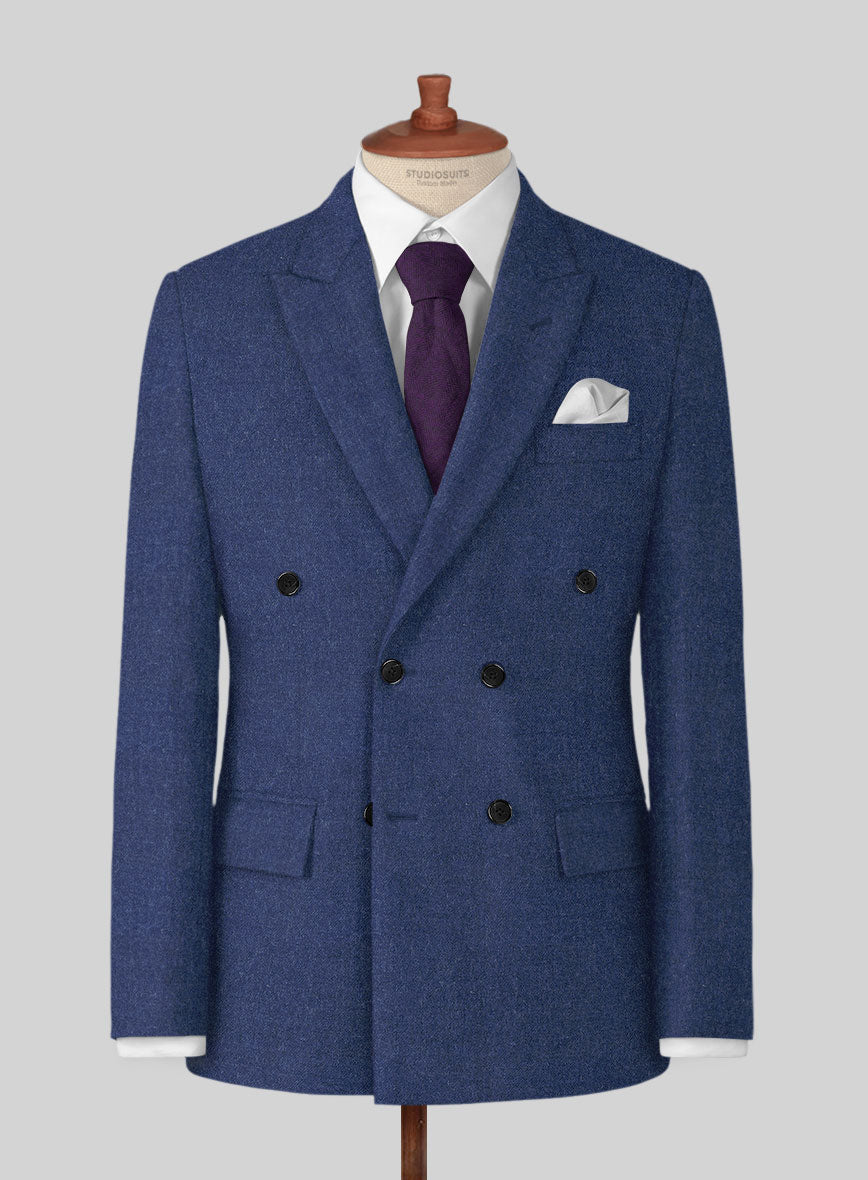 Naples Powder Blue Tweed Suit - StudioSuits