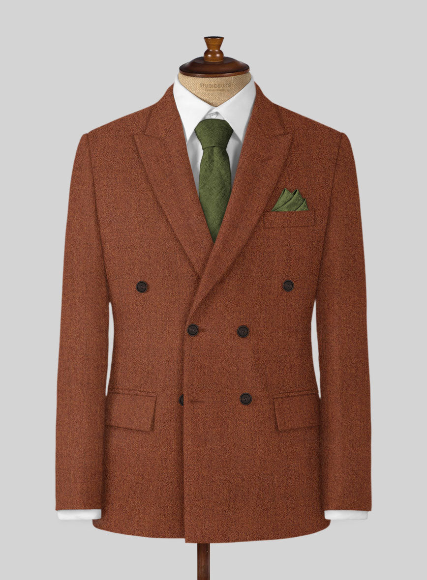 Naples Prego Rust Tweed Suit - StudioSuits