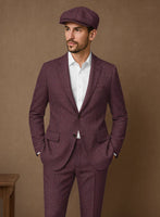 Naples Ramey Wine Tweed Jacket - StudioSuits