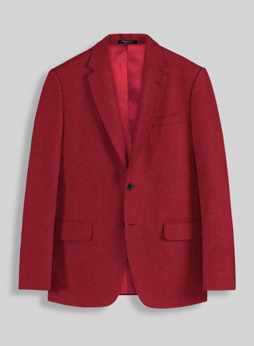 Naples Red Tweed Suit - StudioSuits