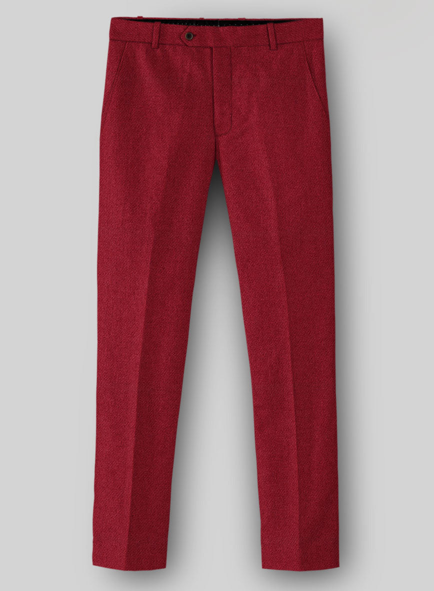 Naples Red Tweed Pants – StudioSuits